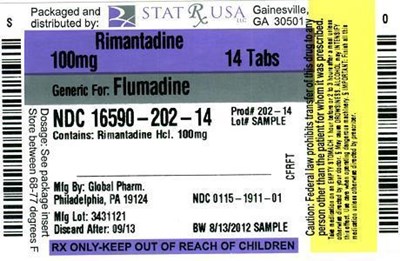 Rimantadine 100 mg Label Image (Rimantadine 100 mg Label)